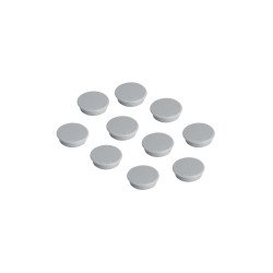 Mágnes 38mm, erősség: 2500 g. Franken 10 db/csomag, szürke Irodatechnika, kellékei Franken