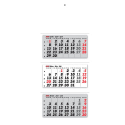 Falinaptár speditőr 3 részes 330mmx800mm, Realsystem 2026.