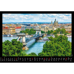 Falinaptár képes 460x320mm, Budapest Realsystem 2027.