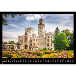 Falinaptár képes 460x320mm, Várak, kastélyok Realsystem 2027.