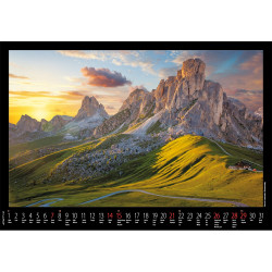 Falinaptár képes 460x320mm, Hegyek Realsystem 2027.