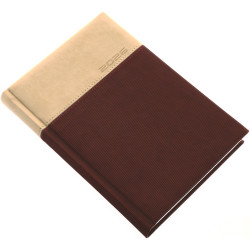 Határidőnapló Lux A/5, napi fehér lapokkal barna Realsystem 2026. Író- irodaszer, papíráru Realsystem