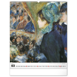 Falinaptár képes  480×560mm Impressionism  Realsystem 2027.