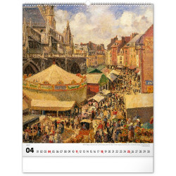 Falinaptár képes  480×560mm Impressionism  Realsystem 2027.