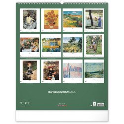 Falinaptár képes  480×560mm Impressionism  Realsystem 2026. Író- irodaszer, papíráru Realsystem