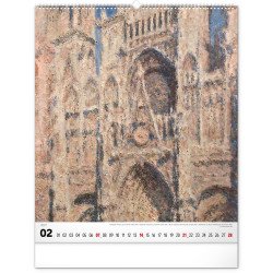 Falinaptár képes  480×560mm Impressionism  Realsystem 2027. Író- irodaszer, papíráru Realsystem