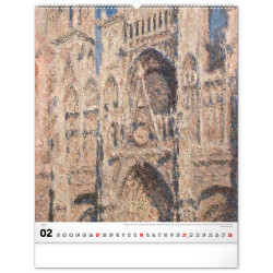 Falinaptár képes  480×560mm Claude Monet  Realsystem 2027.