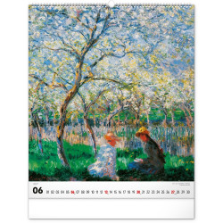 Falinaptár képes  480×560mm Claude Monet  Realsystem 2027.