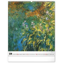 Falinaptár képes  480×560mm Claude Monet  Realsystem 2027.