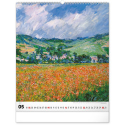 Falinaptár képes  480×560mm Claude Monet  Realsystem 2027.