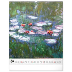 Falinaptár képes  480×560mm Claude Monet  Realsystem 2027.