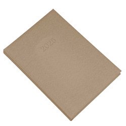 Határidőnapló Standard B/5, napi fehér lapokkal drapp Realsystem 2026. Író- irodaszer, papíráru Realsystem