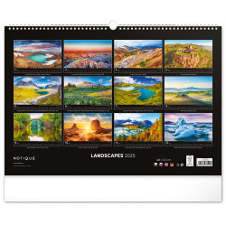 Falinaptár képes  480×330mm Landscapes  Realsystem 2026. Író- irodaszer, papíráru Realsystem