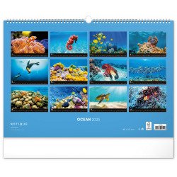 Falinaptár képes  480×330mm Ocean Wildlife Realsystem 2026. Író- irodaszer, papíráru Realsystem