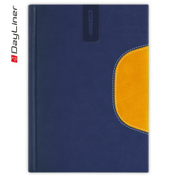 Tárgyalási napló Memphis B5 napló, fehér lapokkal kék-sárga Dayliner 2026. Író- irodaszer, papíráru Dayliner