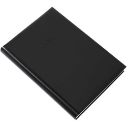 Határidőnapló Standard A/5, napi fehér lapokkal fekete Realsystem 2026. Író- irodaszer, papíráru Realsystem