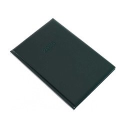 Határidőnapló Standard B/5, heti fehér lapokkal zöld Realsystem 2026. Író- irodaszer, papíráru Realsystem