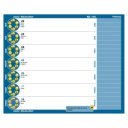 Diák zsebkönyv 125mmx205mm, fehér lapokkal 2026/2027 füzet Realsystem