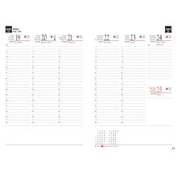 Tanári határidőnapló A5, műbőr 150mmx210mm, fehér lapokkal világoszöld 2026/2027 Realsystem Író- irodaszer, papíráru Realsystem