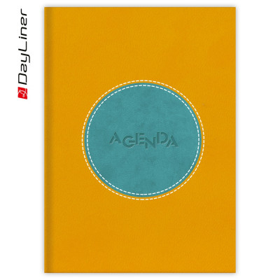 Határidőnapló Central A5 napi, fehér lapokkal sárga - türkiz Dayliner 2026. Határidőnapló Central A5 napi, fehér lapokkal sárga - türkiz Dayliner 2026.