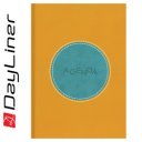 Határidőnapló Central A5 napi, fehér lapokkal sárga - türkiz Dayliner 2026.