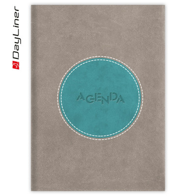 Határidőnapló Central A5 napi, fehér lapokkal szürke - türkiz Dayliner 2026. Határidőnapló Central A5 napi, fehér lapokkal szürke - türkiz Dayliner 2026.