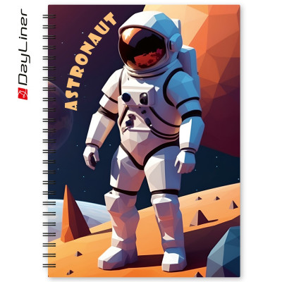 Határidőnapló InSpiral A5 heti, fehér lapokkal Astronaut Dayliner 2026.