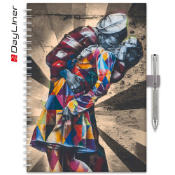Határidőnapló InSpiral A5 heti, fehér lapokkal Graffiti Dayliner 2026. Író- irodaszer, papíráru Dayliner