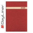 Határidőnapló The Boss A5 napi, fehér lapokkal bordó Dayliner 2026.