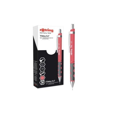 Nyomósirón 0,7mm, tearózsa test, Rotring Tikky Nyomósirón 0,7mm, tearózsa test, Rotring Tikky