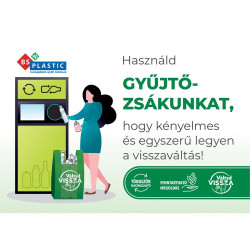 Ingvállas gyűjtőzsák 60x100cm, visszaváltható pet palackok, alu dobozok és üvegekhez 3 zsák/csomag Iroda üzemeltetés, munkavédelem Egyéb