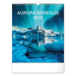 Falinaptár képes  300x340mm Aurora Borealis Realsystem 2026. Író- irodaszer, papíráru Realsystem