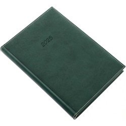 Határidőnapló Bolero A/5, napi krémszínű lapokkal zöld Realsystem 2026. Író- irodaszer, papíráru Realsystem