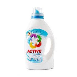 Mosógél 1,5 liter (30 mosás) fehér és színes ruhákhoz Active Universal Iroda üzemeltetés, munkavédelem Active