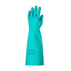 Gumikesztyű vegyszerálló 10-es méret 45 cm hosszú Nitril zöld_Coverguard Iroda üzemeltetés, munkavédelem Egyéb