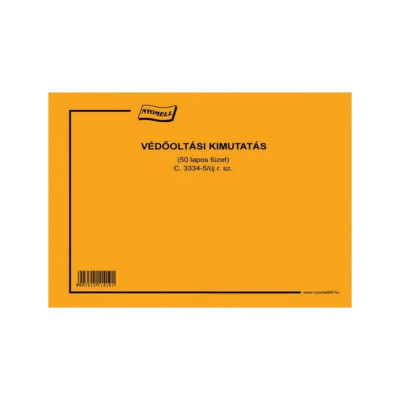Védőoltási kimutatás c.3334-5/2009új