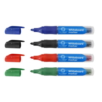 Táblamarker 3mm, kerek, cserélhető betétes, Bluering®, 4 klf. szín Táblamarker 3mm, kerek, cserélhető betétes, Bluering®, 4 klf. szín