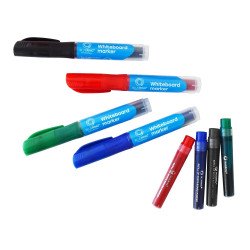 Táblamarker 3mm, kerek, cserélhető betétes, Bluering®, 4 klf. szín Író- irodaszer, papíráru Bluering