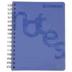 Spirálfüzet A/4 140 lap PP borító kék Donau kockás Író- irodaszer, papíráru Donau