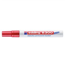 Alkoholos permanent marker 8300 ipari Edding piros Író- irodaszer, papíráru EDDING