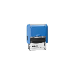 Bélyegző Printer Colop Pocket Stamp 20 kék átlátszó ház kék párna Fornax. Connect. Educa Colop