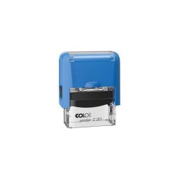 Bélyegző Printer Colop Pocket Stamp 20 kék átlátszó ház kék párna Fornax. Connect. Educa Colop