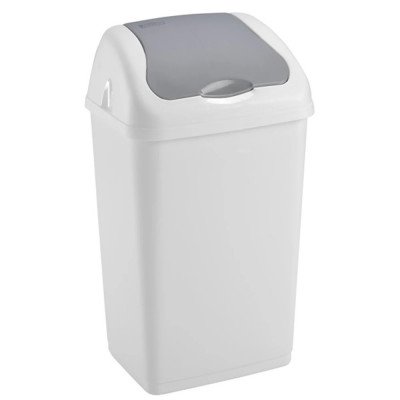 Szemetes kuka billenő fedéllel műanyag 60 literes Heidrun Altea fehér Szemetes kuka billenő fedéllel műanyag 60 literes Heidrun Altea fehér