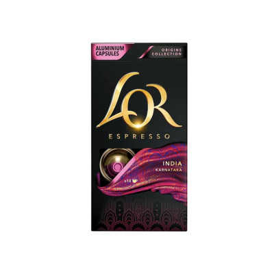 Kávékapszula, Nespresso kompatibilis LOR India 10 db/doboz Kávékapszula, Nespresso kompatibilis LOR India 10 db/doboz