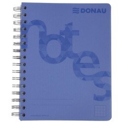 Spirálfüzet A/5 140 lap PP borító kék Donau kockás Író- irodaszer, papíráru Donau