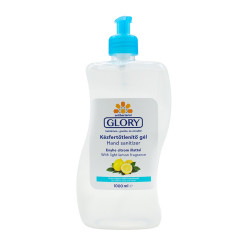 Kéz- és bőrfertőtlenítő gél pumpás 500 ml Glory citrom
