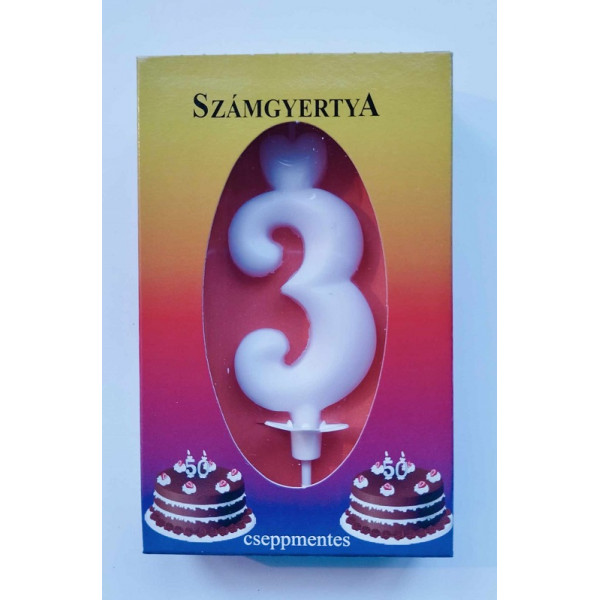 Számgyertya dobozban 3