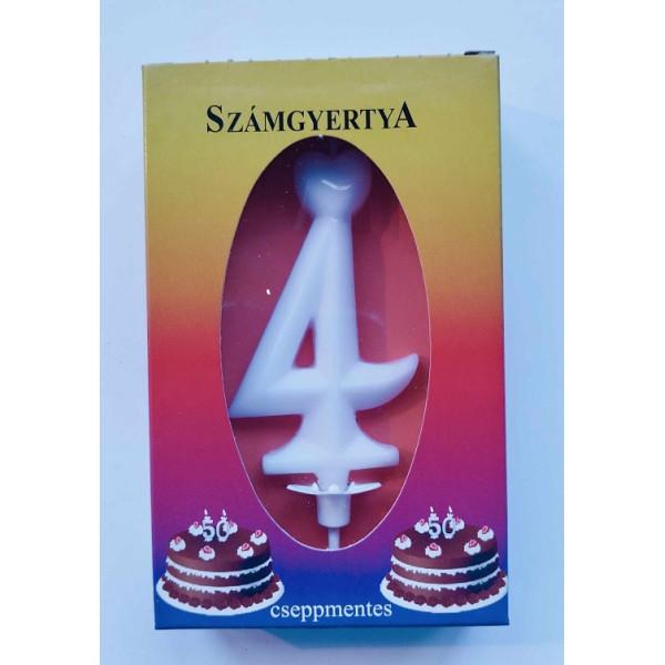Számgyertya dobozban 4