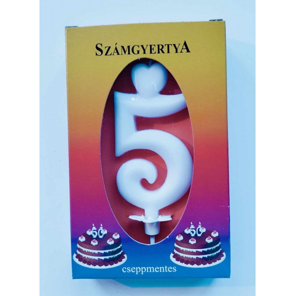 Számgyertya dobozban 5
