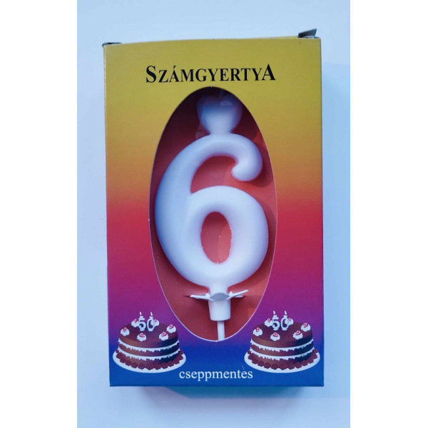 Számgyertya dobozban 6